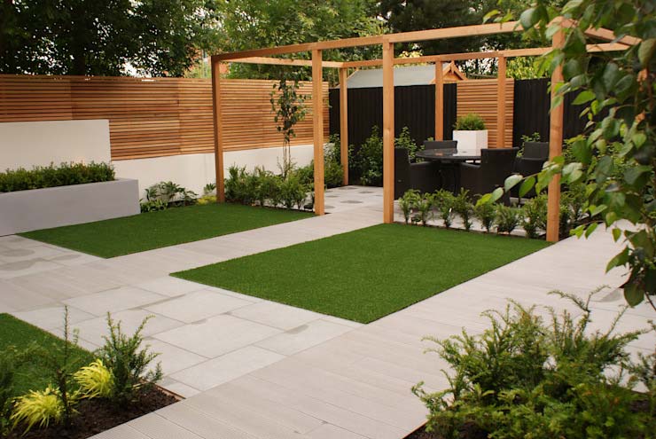 联排别墅小花园设计要注意什么-地面铺装-成都青望园林景观设计公司（5）
