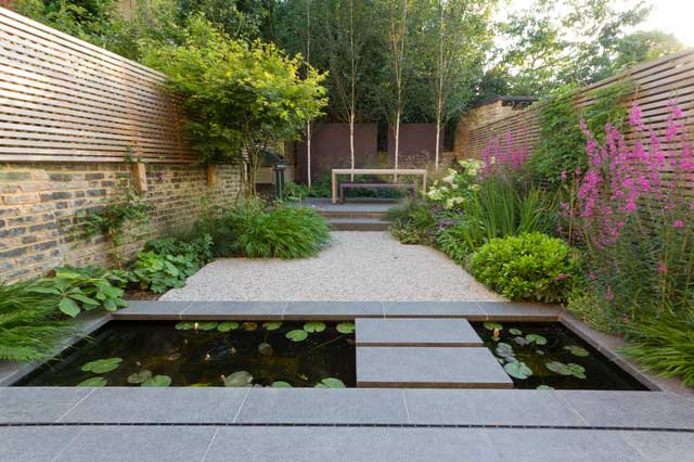 17个别墅院子小水池真实图片案例欣赏-成都青望园林景观设计公司