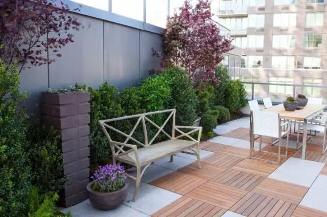 漂亮的城市露台花园装修案例实景图片-成都青望园林景观设计公司