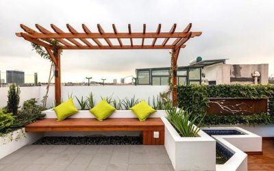 120平米屋面露台花园设计，120㎡露台花园设计实景图片案例参考