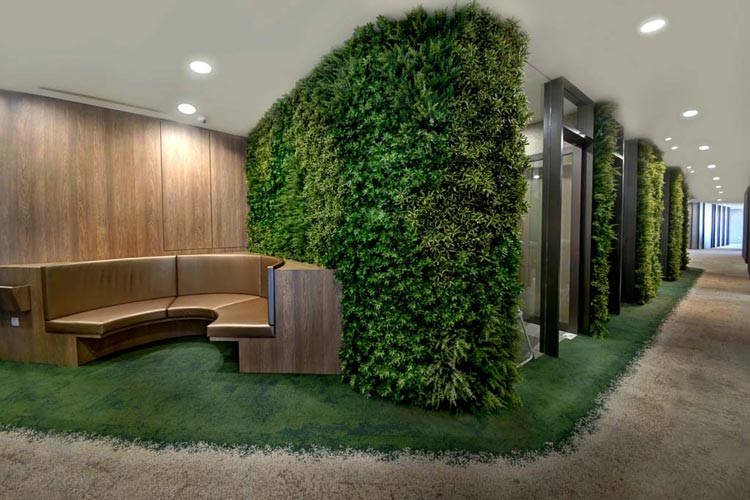 成都仿真植物墙制作装饰-成都青望园林景观设计公司