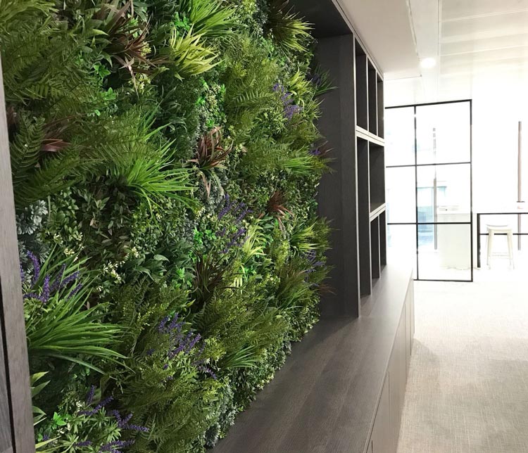 室内仿真植物墙好处-成都青望园林景观设计