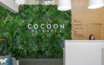 公司前台仿真植物墙logo背景墙定制设计