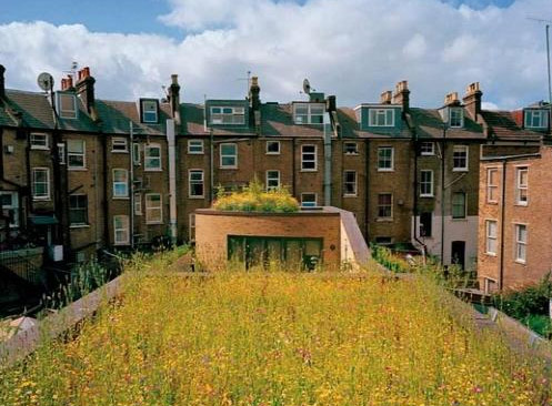 伦敦旧式排房屋顶花园-成都青望园林景观设计公司