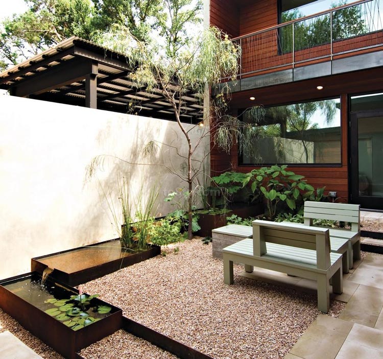 日式风格小院图片欣赏-青望私家花园设计