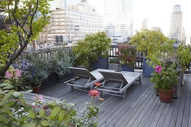 商铺房顶露台花园图片-成都青望私家花园设计