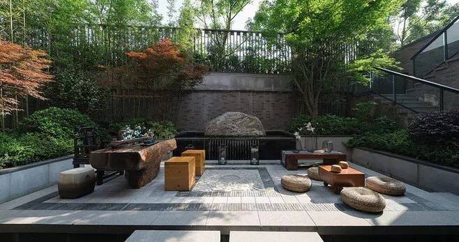 新中式风格禅意私家花园-青望私家花园设计-1