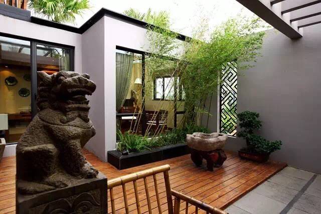 新中式私家庭院景观设计实景图片-青望私家花园设计-1
