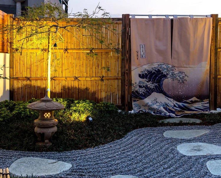 日式花园小庭院设计实景图-青望私家花园设计
