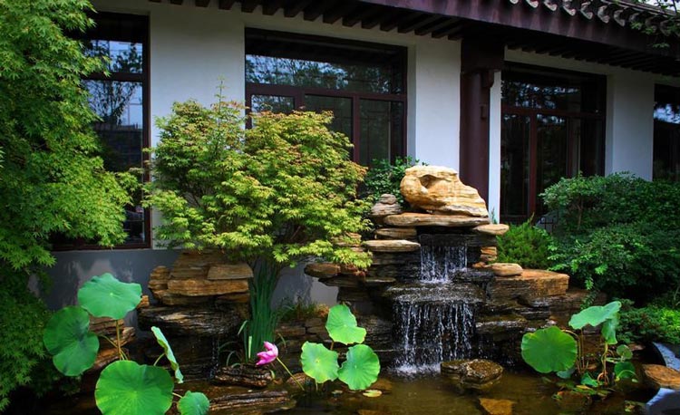 新中式私家别墅庭院景观设计-青望私家花园设计