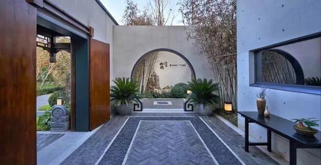 新中式私家别墅庭院景观设计-青望私家花园设计