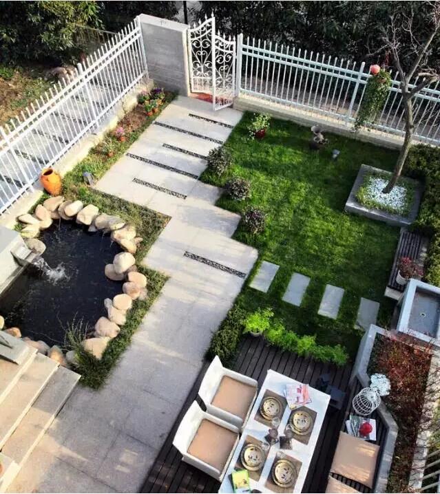 别墅室外70平花园设计实景图方案-青望私家花园设计-3