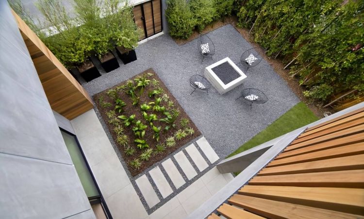 一楼有25平小花园设计实景图片-青望私家花园设计-1