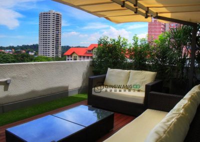 30平米现代风格露台花园设计实景图-成都亚博yb登录世界杯景观设计