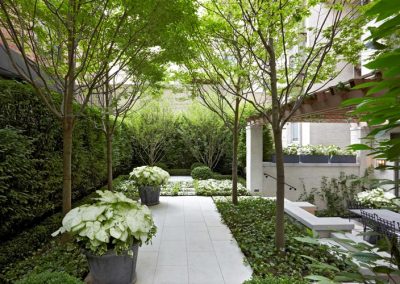 150㎡现代欧式风私家别墅花园设计施工实景图-成都青望园林景观设计公司