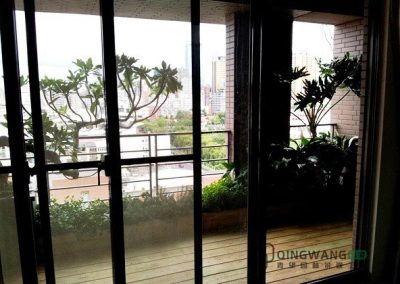 5㎡阳台花园设计实景-景观木阳台-成都青望园林景观设计