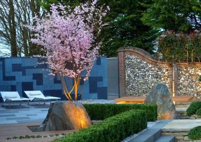 成都龙湖长桥郡600㎡现代日式风别墅花园景观设计施工实景图-成都亚博yb登录世界杯景观设计