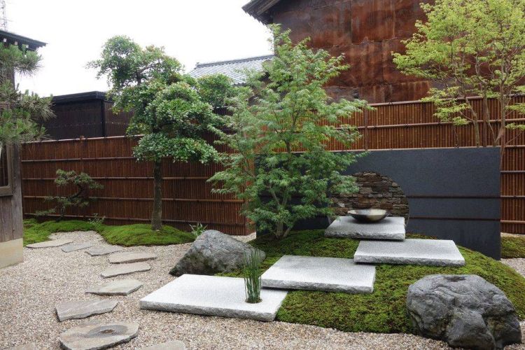 禅意日式私家花园设计施工效果图实景图-成都青望园林景观设计公司-1