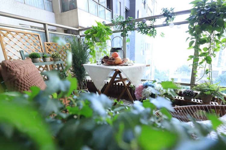 阳台15平米如何设计花园，15㎡阳台花园实景图-成都青望园林景观设计公司-1