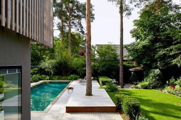 现代风格别墅花园设计图片实景图简约-成都青望园林景观设计公司-1