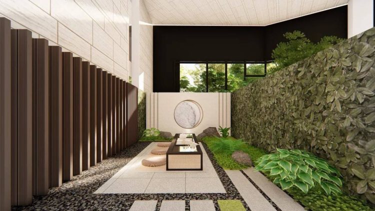 90平方现代风别墅花园设计装修实景图片-成都青望园林景观设计公司-1