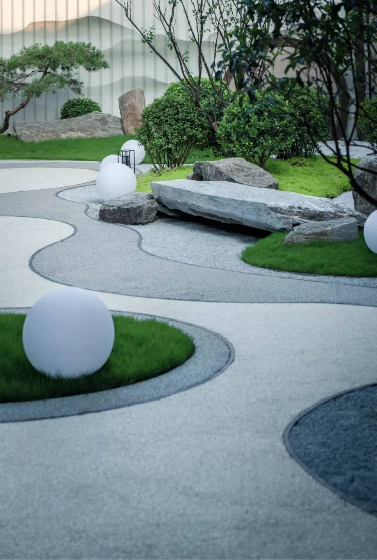 新中式花园日式花园设计装修实景图-成都青望园林景观设计公司-1
