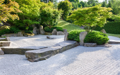著名日式枯山水庭院设计实景案例图片欣赏，日式禅宗庭院代表