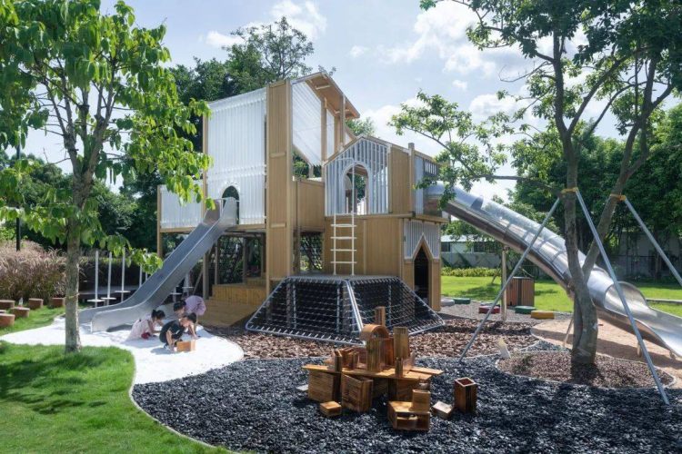 别墅庭院花园儿童娱乐区设计-成都青望园林景观设计公司-1