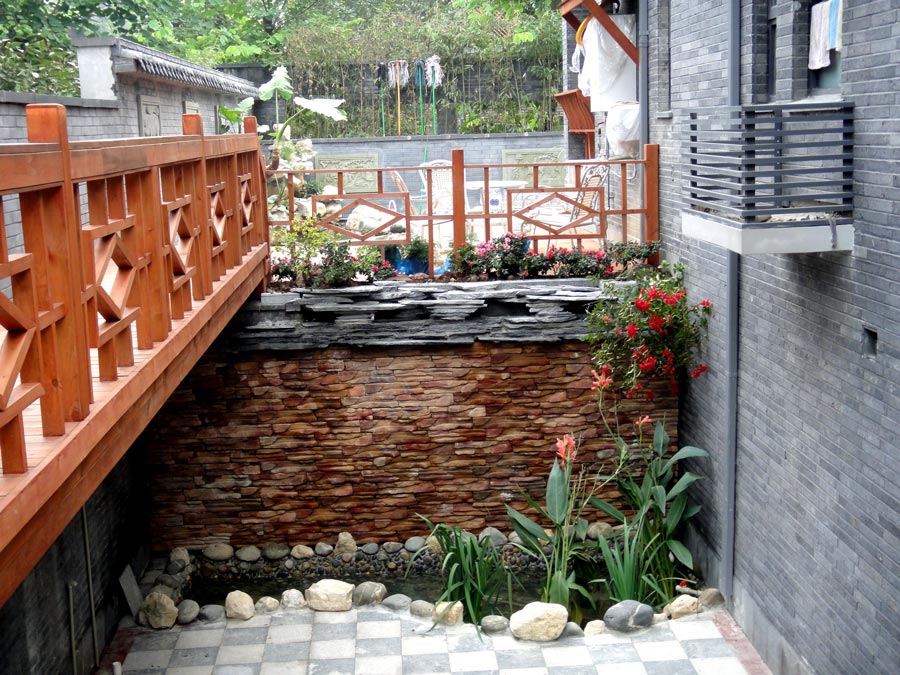 青城山上善栖中式别墅花园设计施工实景图-成都私家别墅花园装修设计公司