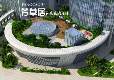屋顶花园绿化实景图-成都青望园林景观设计公司