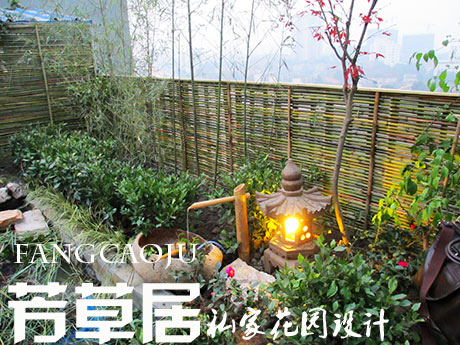蓝谷地日式屋顶花园实景图_成都屋顶花园装修设计-成都青望园林景观设计公司