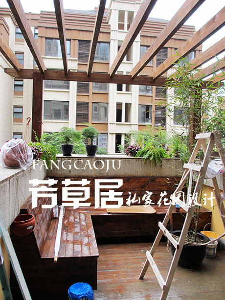 北城天街自然风格阳台装修实景图_成都阳台花园设计